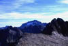 Vue depuis la cime de la Frmamorte - Mont Gelas en arrire-plan au centre.